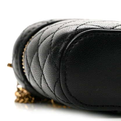 Saint Laurent Lambskin Quilted Micro Gaby Vanity Case Black 9 of 13