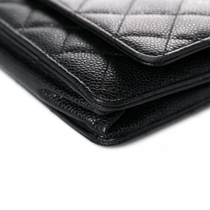 Chanel Caviar Quilted Wallet On Chain WOC Black 13 of 18