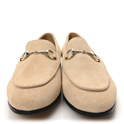 Gucci Suede Horsebit Womens Jordaan Loafers 36 Pink Sand 3 of 10