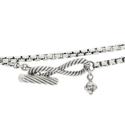 David Yurman Sterling Silver Citrine Infinity Necklace 5 of 5