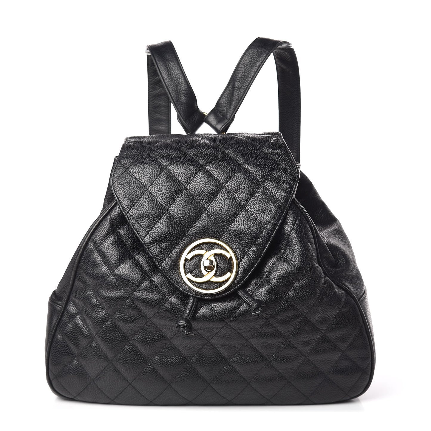 Caviar Quilted CC Backpack Black
