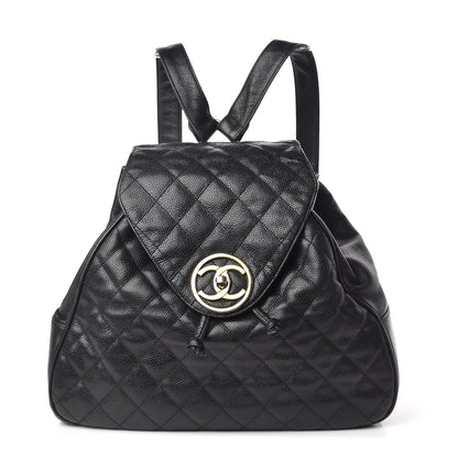 Chanel Caviar Quilted CC Backpack Black 1 of 14