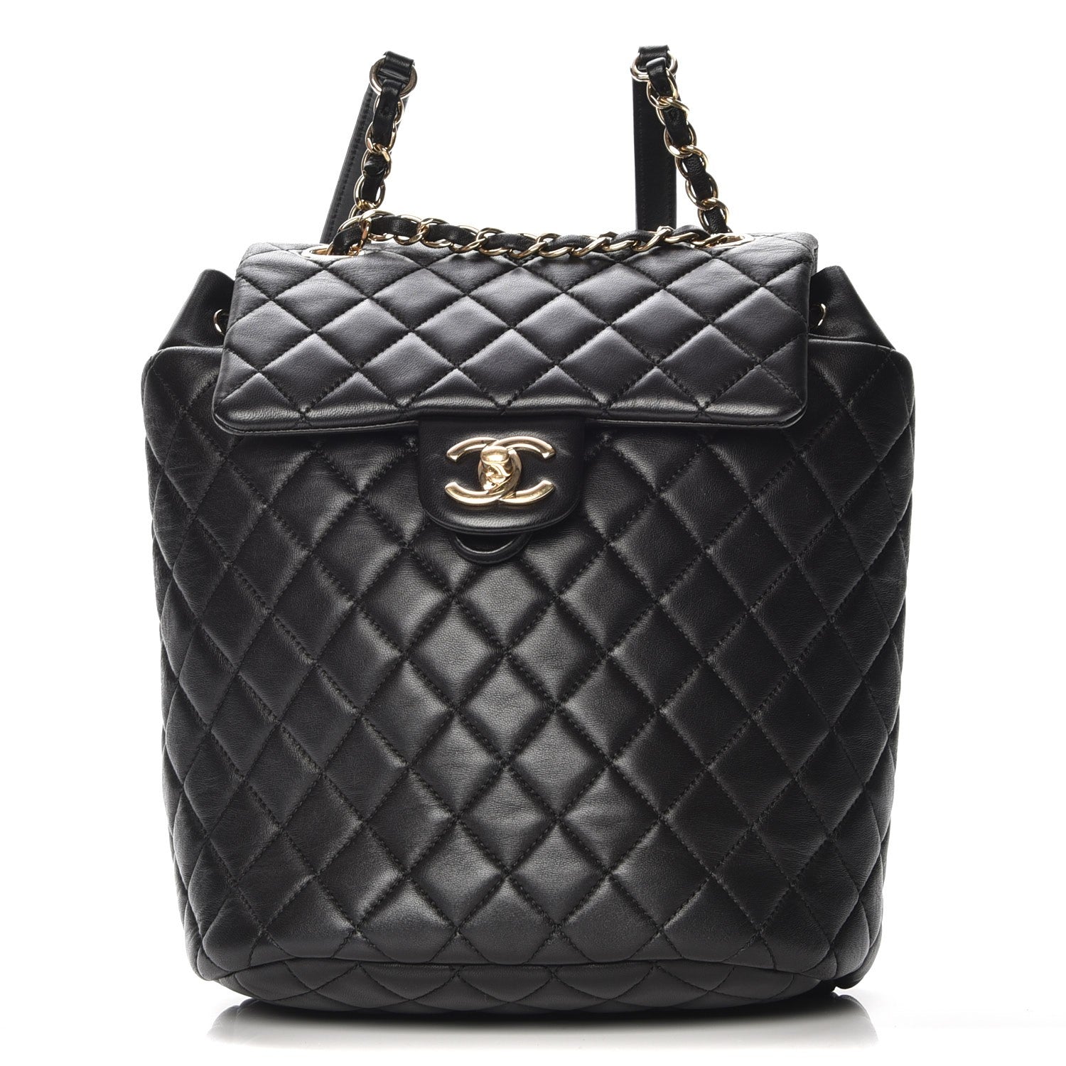 Chanel Lambskin Quilted Small Urban Spirit Backpack Black 1 of 7