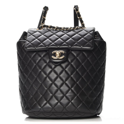 Chanel Lambskin Quilted Small Urban Spirit Backpack Black 1 of 7