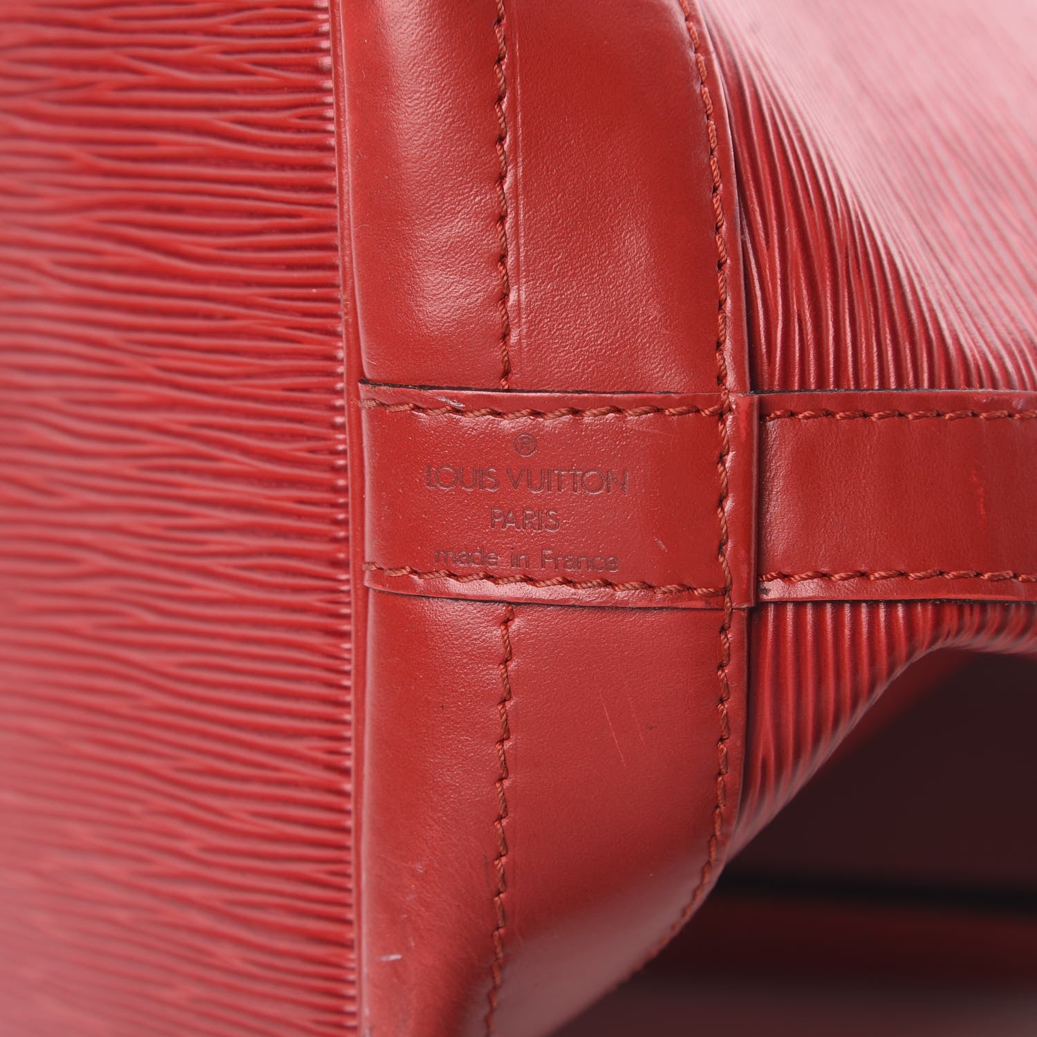 Louis Vuitton Epi Noe Castillan Red 6 of 19