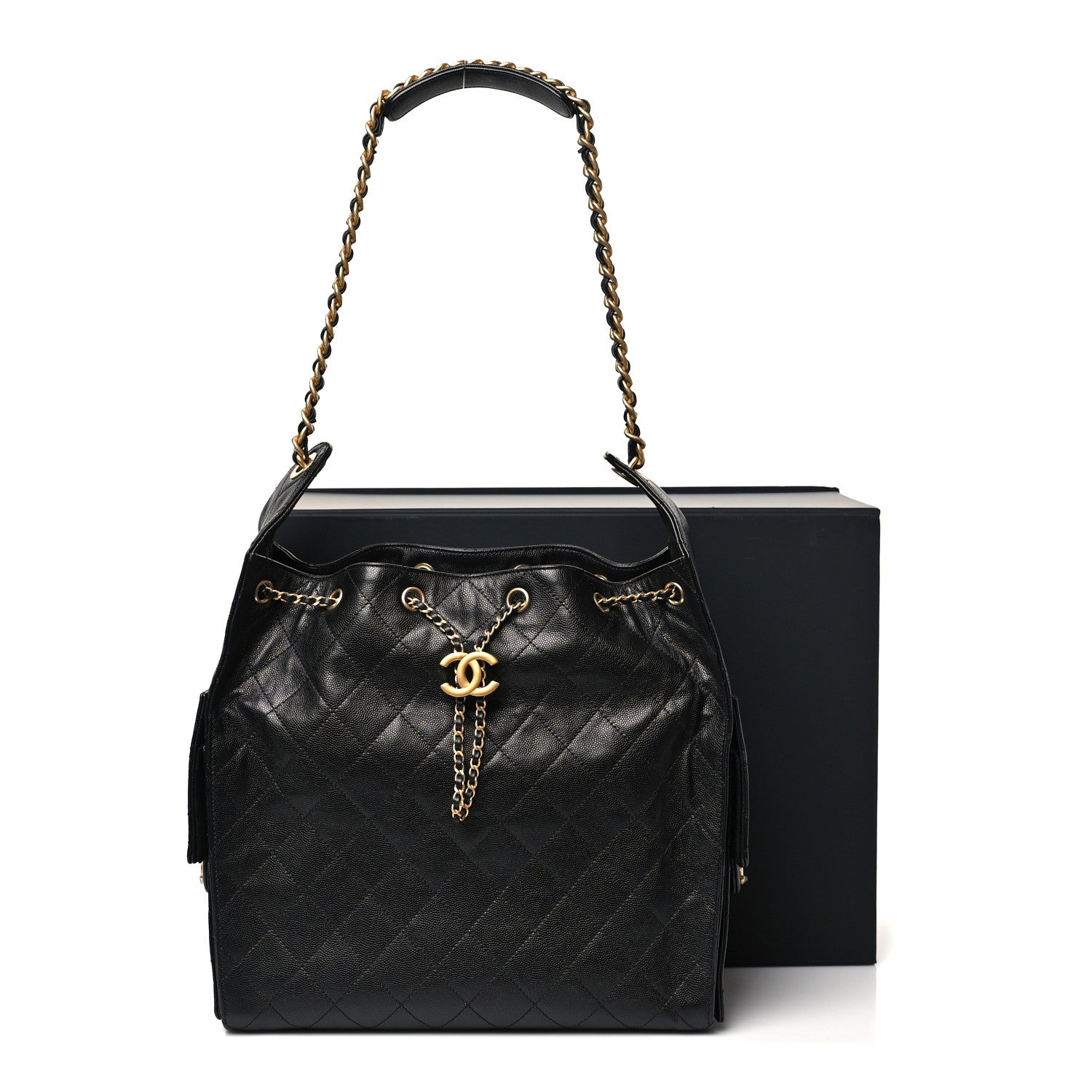 Chanel Caviar Quilted Medium Chanel 25 Handbag Black 11 of 11