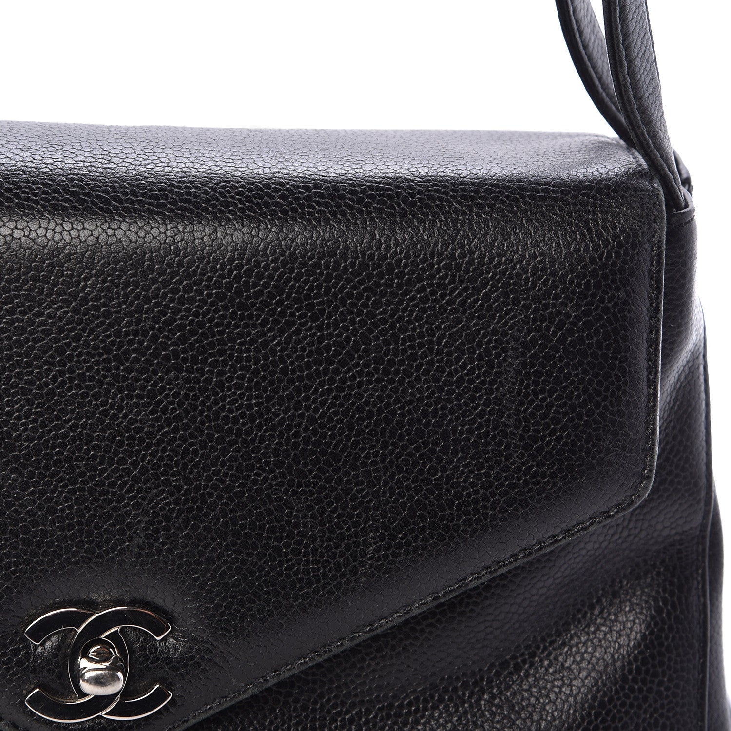 Chanel Caviar Flap Shoulder Bag Black 11 of 17