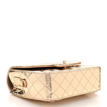 Chanel Mirror Calfskin Metallic Calfskin Quilted Hollywood Boulevard Backpack With Coin Purse Gold 5 of 11