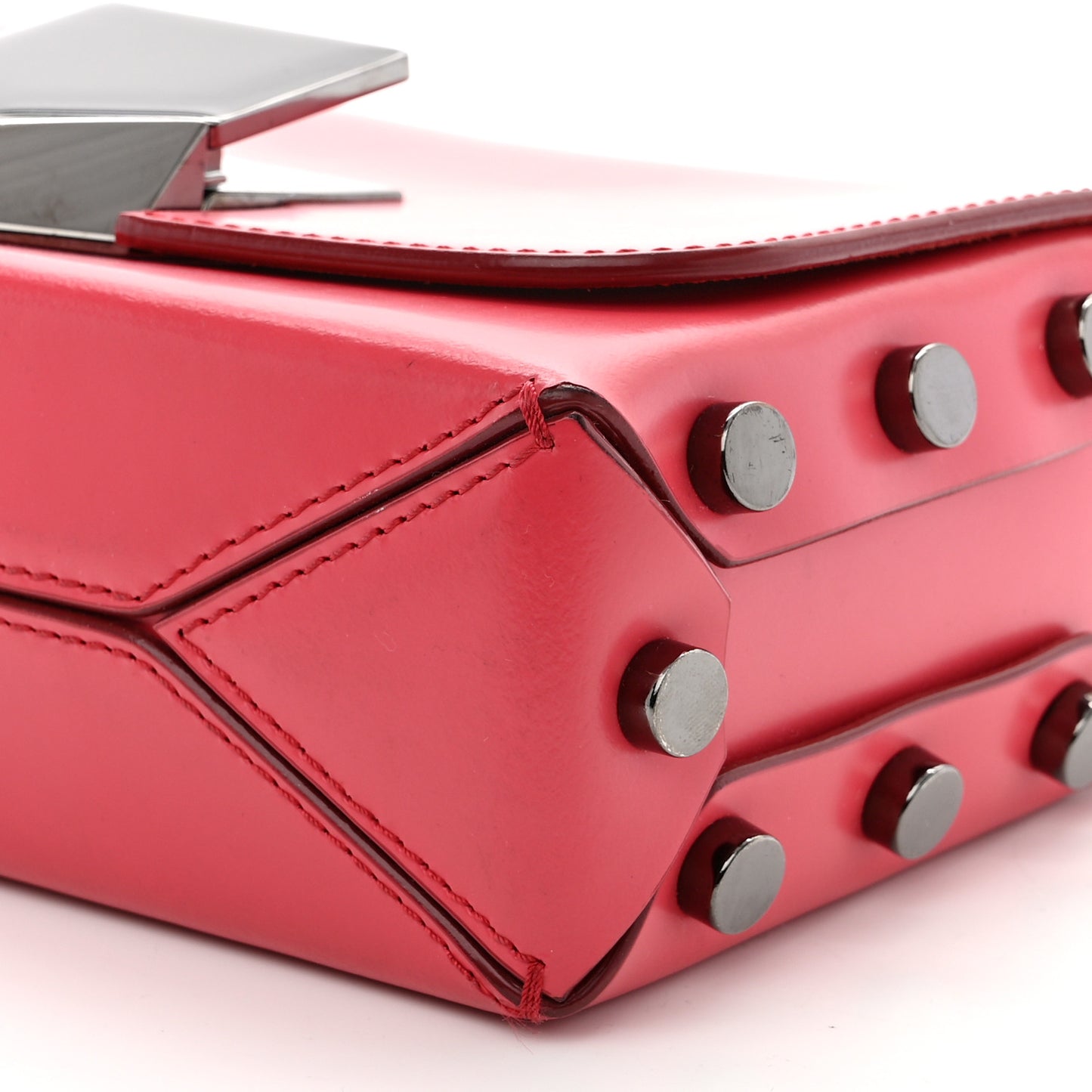 JIMMY CHOO Spazzolato Lockett Petite Shoulder Bag Dahlia