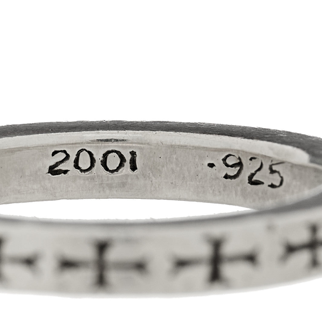 Chrome Hearts Sterling Silver CH NYC Fck You Spacer Ring 61 9.5 5 of 6