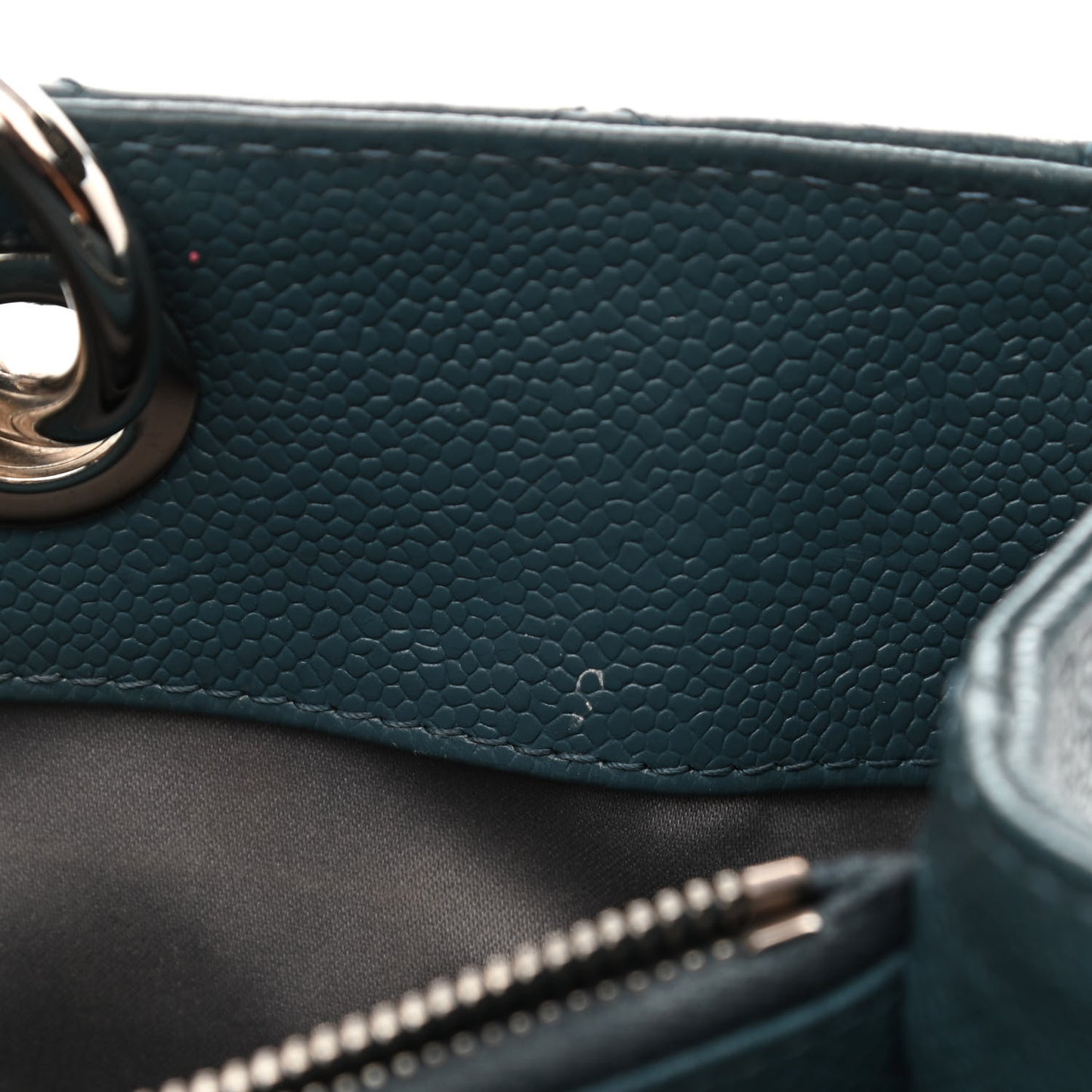 Caviar Quilted Grand Shopping Tote GST Blue