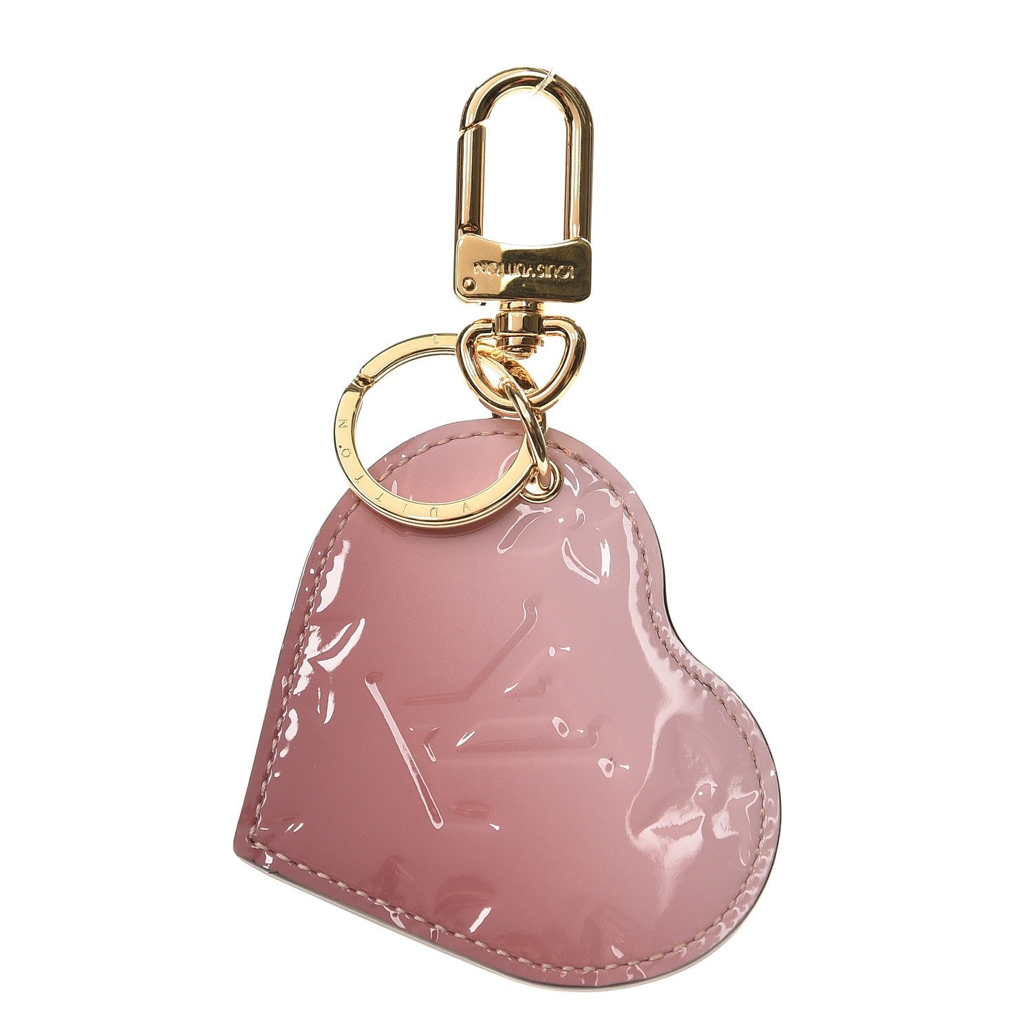 Louis Vuitton Vernis Degrade Heart Bag Charm Pink 1 of 4
