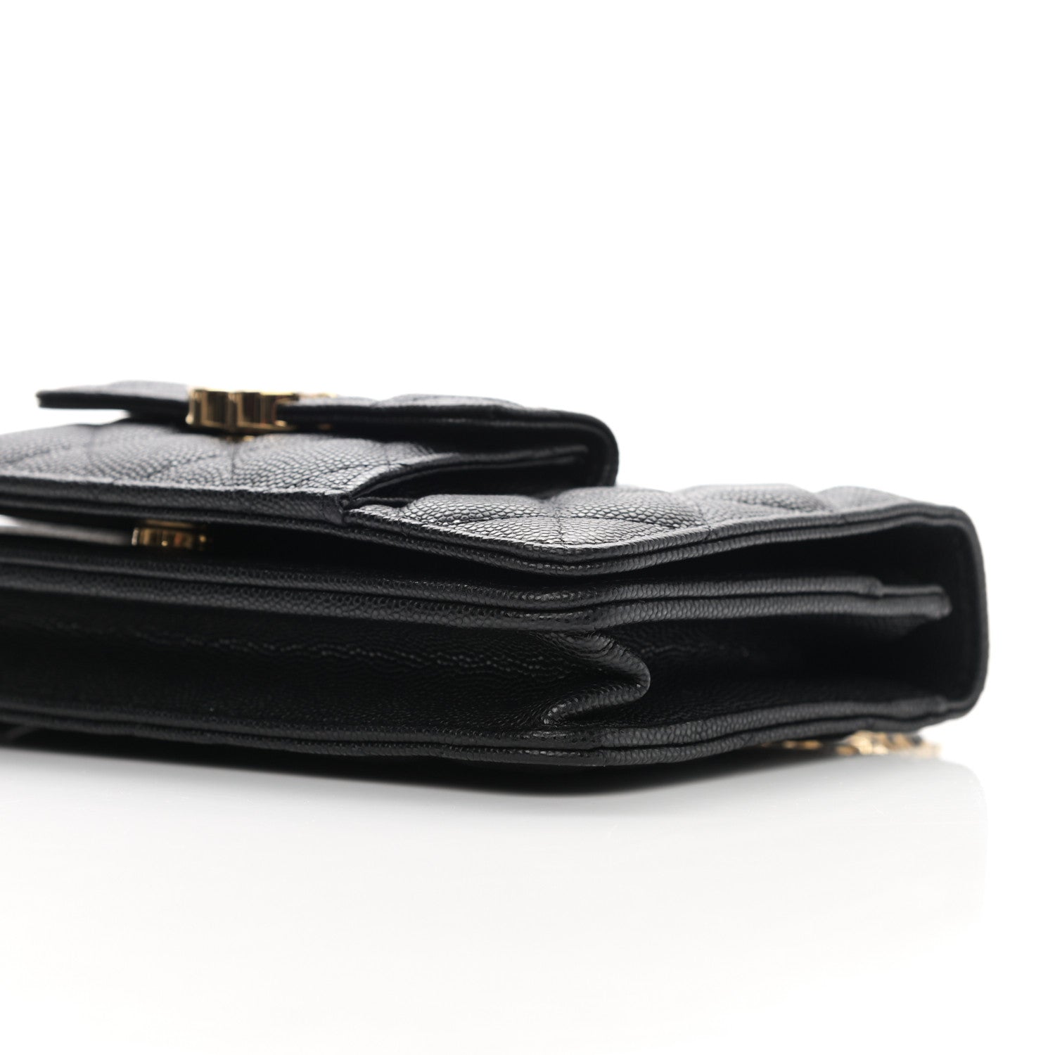 Chanel Caviar Quilted Pocket Twins Wallet On Chain WOC Black 11 of 12