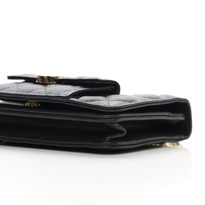 Chanel Caviar Quilted Pocket Twins Wallet On Chain WOC Black 11 of 12