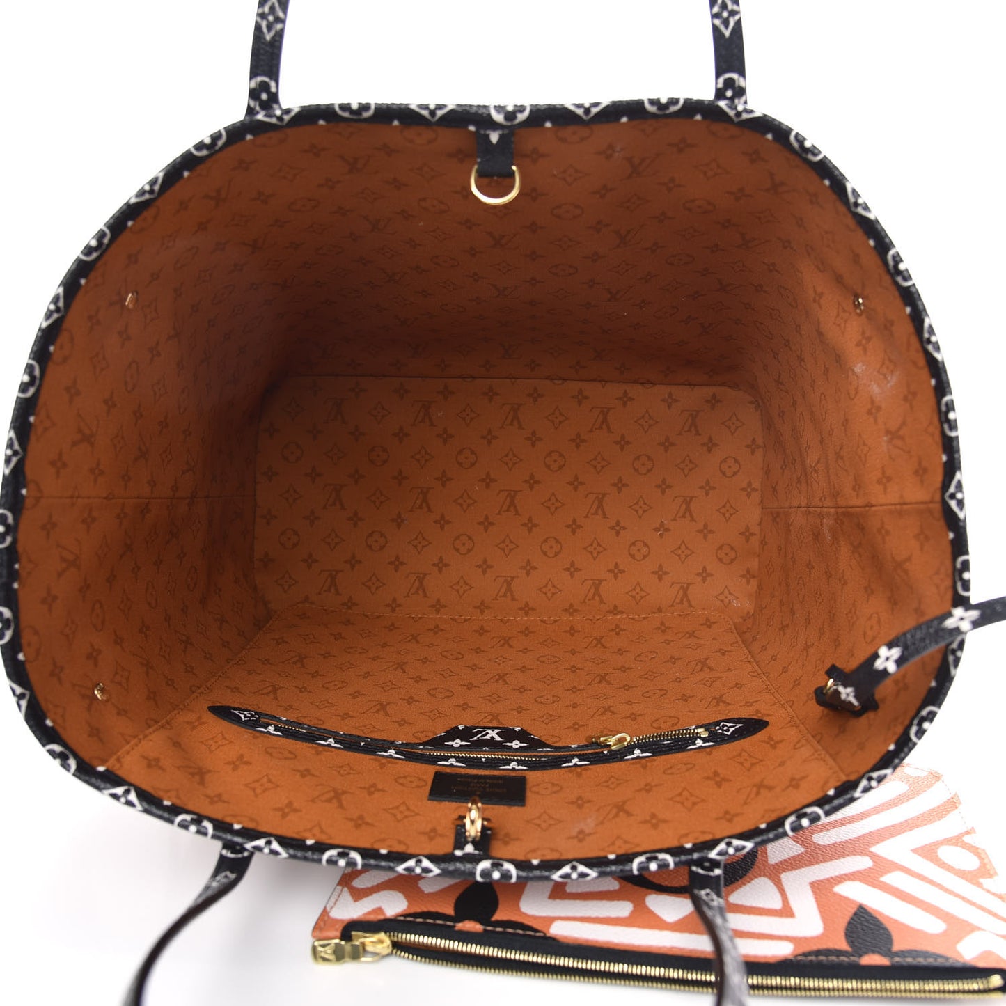 Monogram Giant Crafty Neverfull MM Creme Caramel
