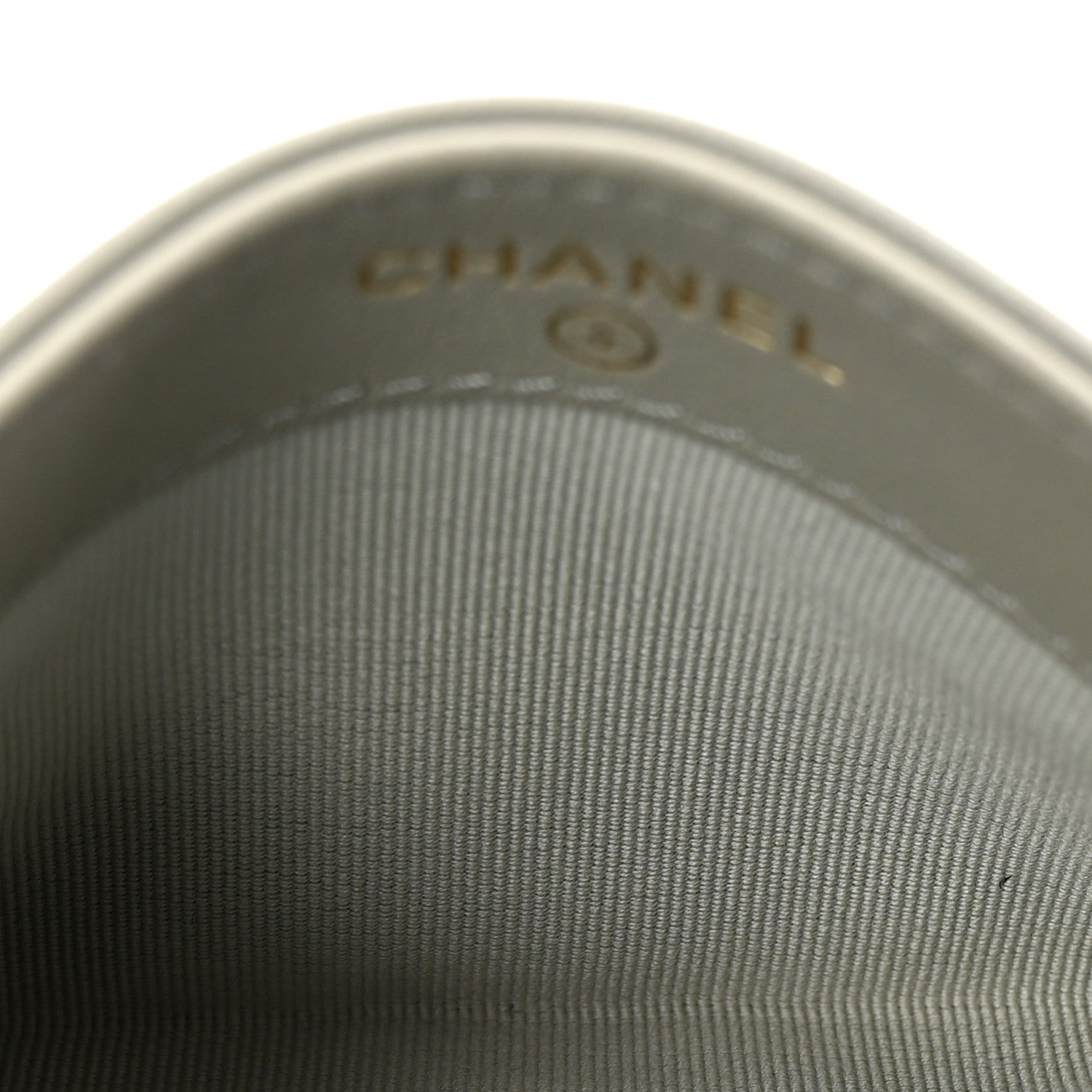 Chanel Lambskin Quilted Card Holder Grey 5 of 9