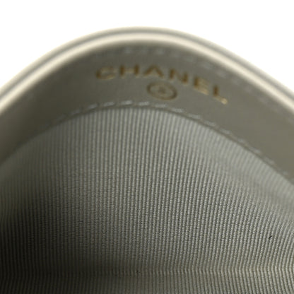 Chanel Lambskin Quilted Card Holder Grey 5 of 9