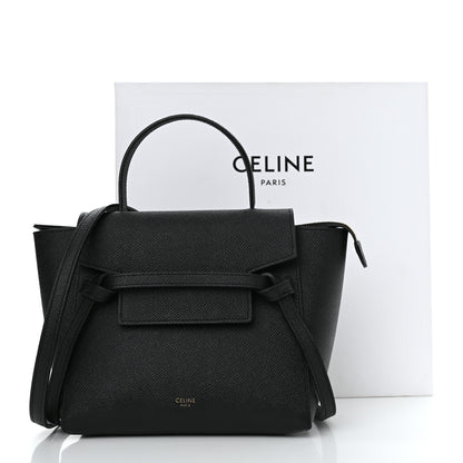 Celine Grained Calfskin Nano Belt Bag Black 12 of 12