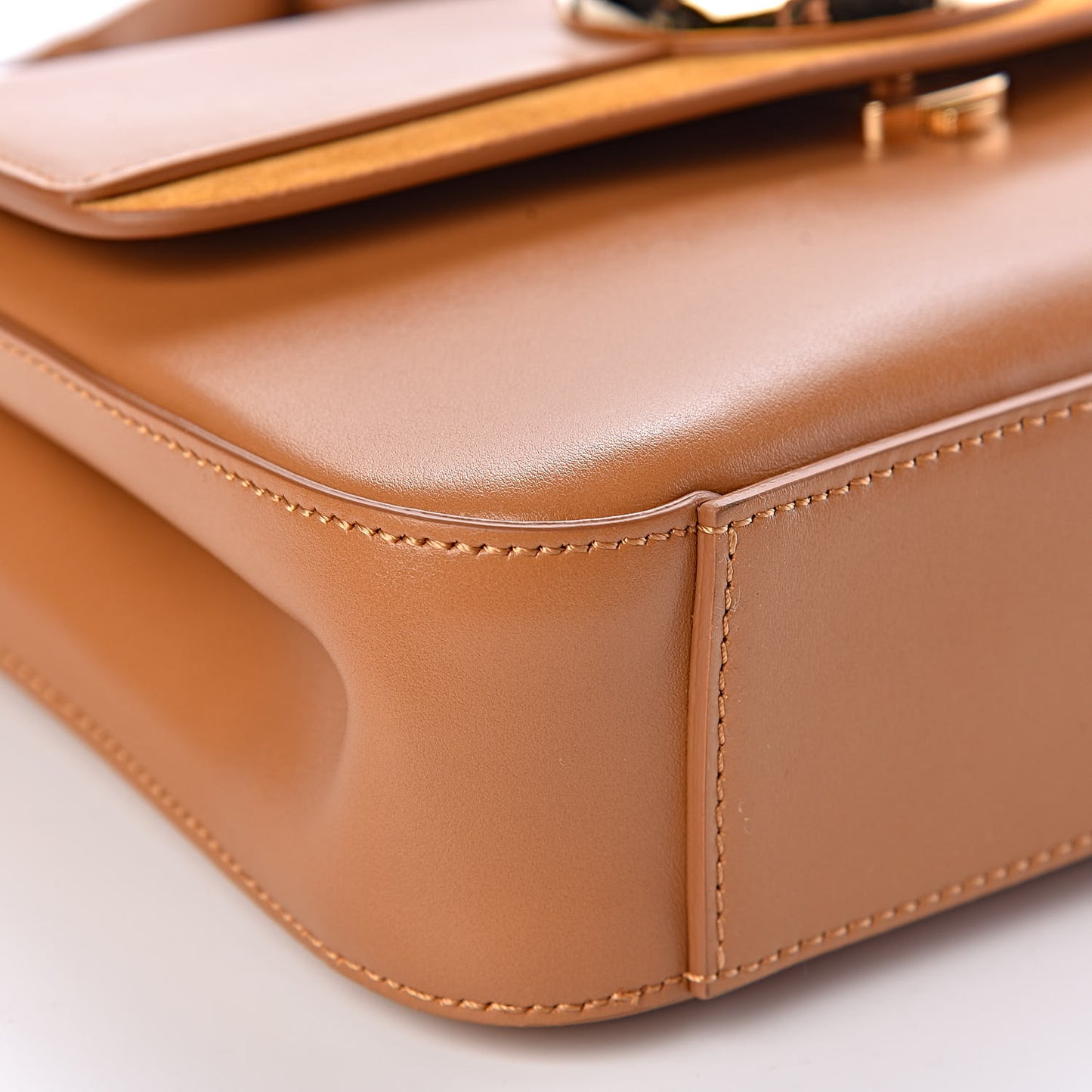 Calfskin Small C Double Carry Autumnal Brown
