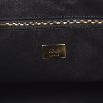 Fendi Vitello Glacier Medium FF Tote Black 6 of 11