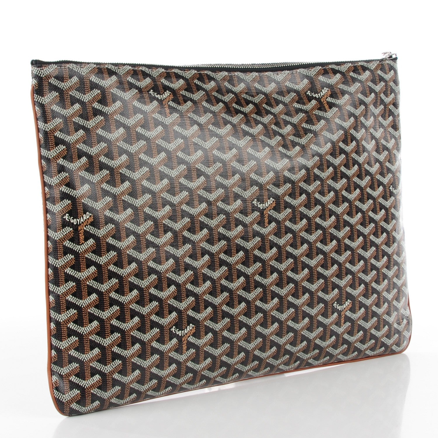 Goyard Goyardine Senat Pochette GM Black Gold 3 of 9