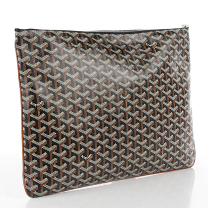 Goyard Goyardine Senat Pochette GM Black Gold 3 of 9