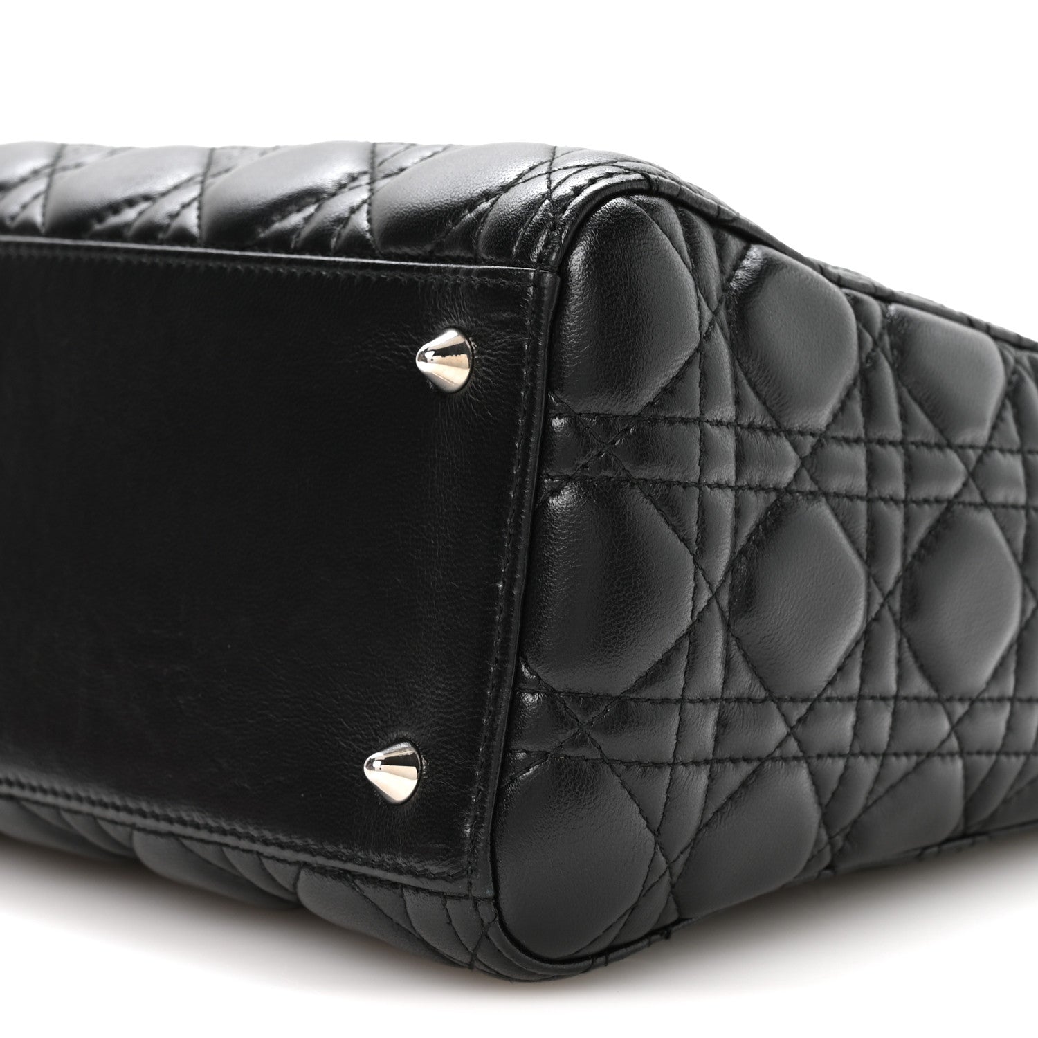 Christian Dior Lambskin Cannage Medium Lady Dior Black 1908306