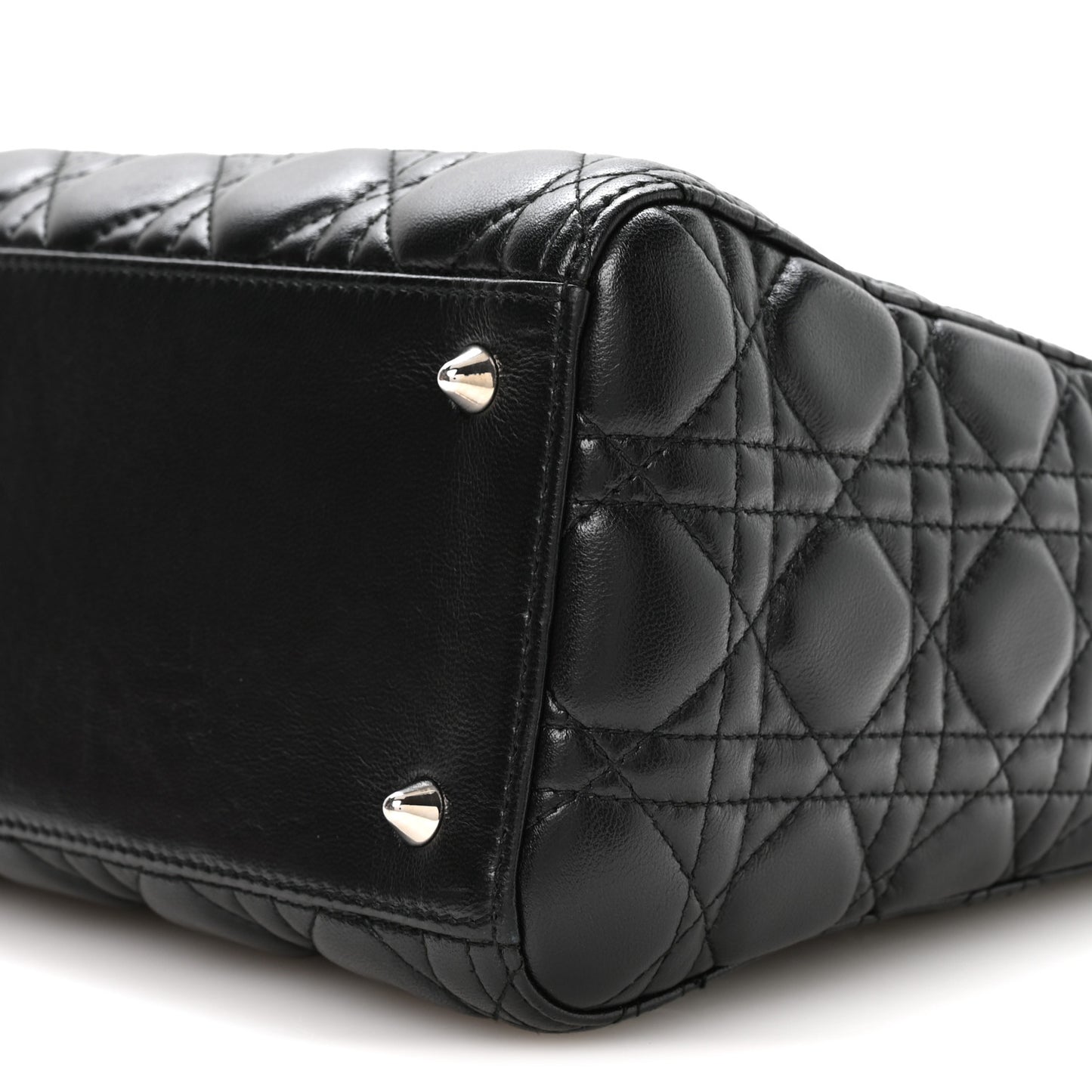 Lambskin Cannage Medium Lady Dior Black