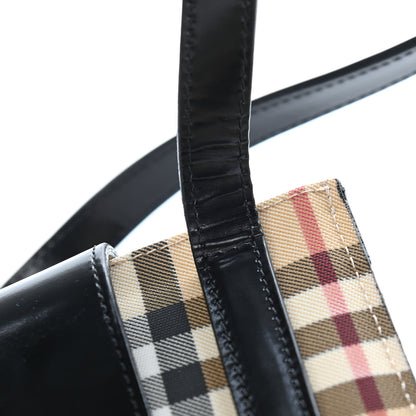 Burberry Patent Vintage Check Crossbody Black 11 of 12