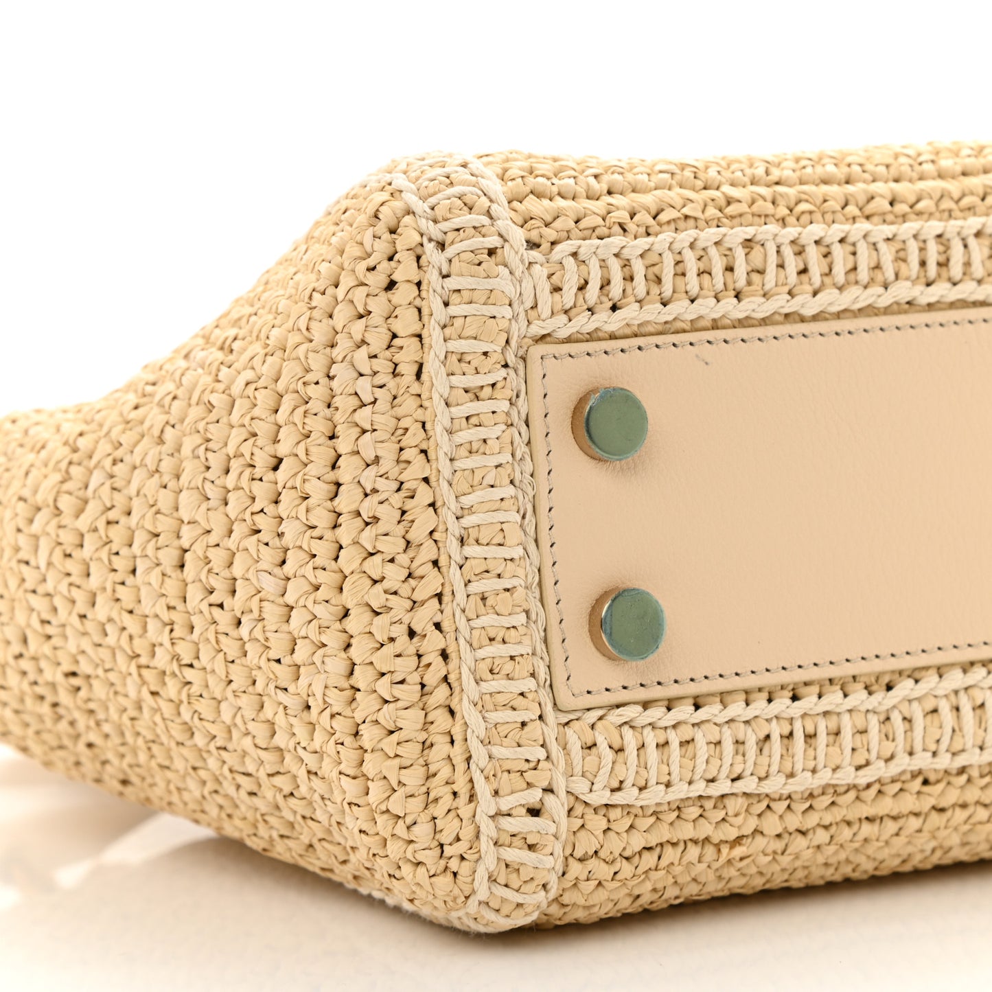 Raffia Baby Monogram Downtown Cabas Naturale