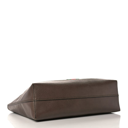 Gucci GG Supreme Monogram Web Ophidia Tote Brown 5 of 17