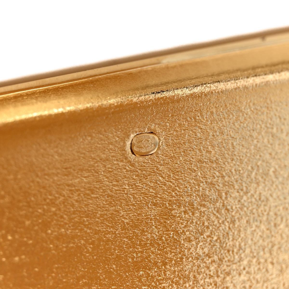 Metal Aimer Pour Vivre Jewelry Box Gold