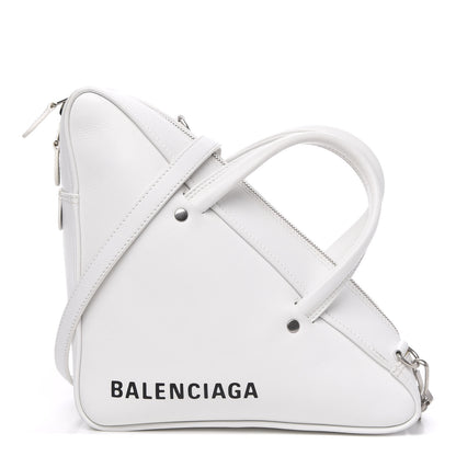 Balenciaga Calfskin S Triangle Duffle White 1 of 13