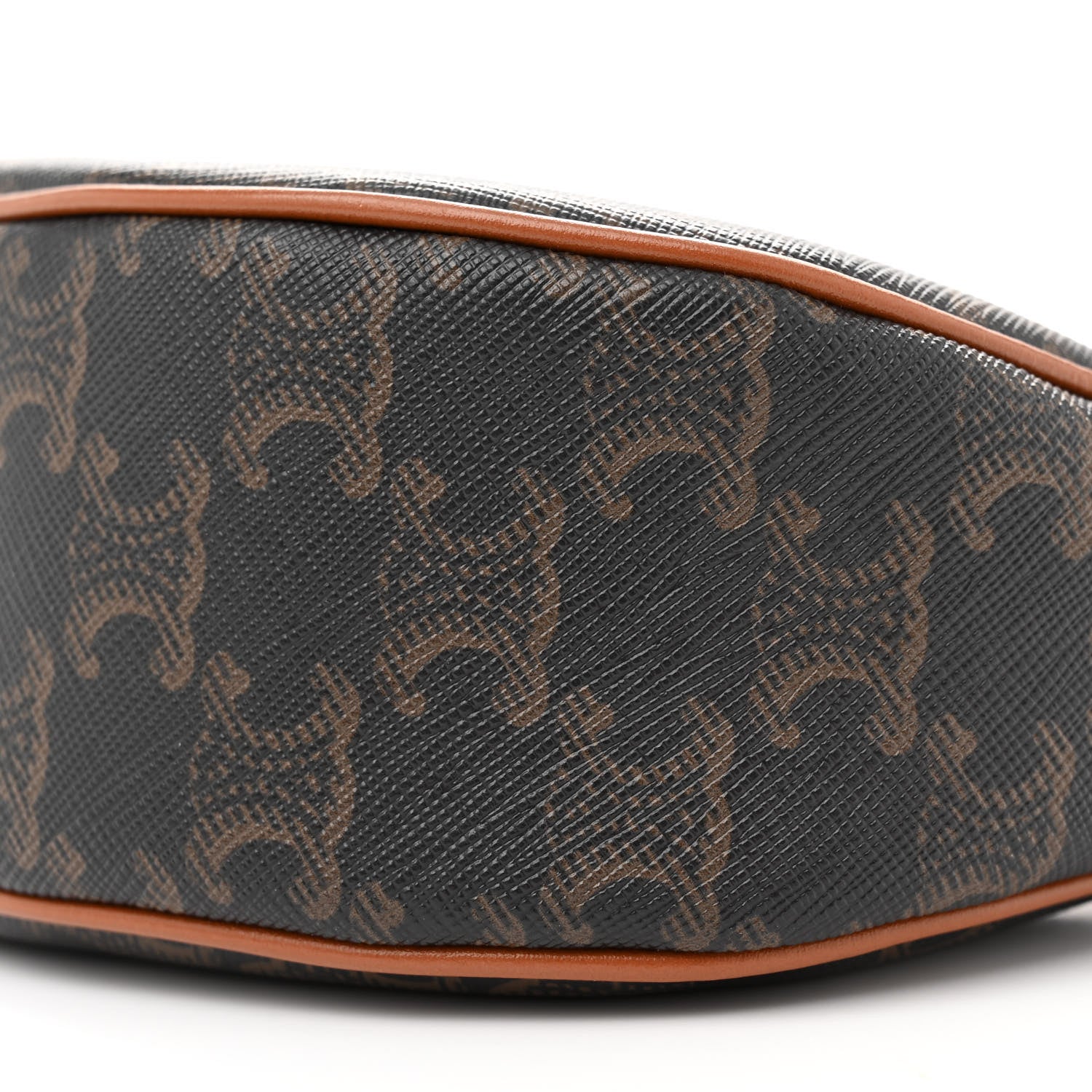 Celine Triomphe Canvas Calfskin Ava Shoulder Bag Tan 10 of 10