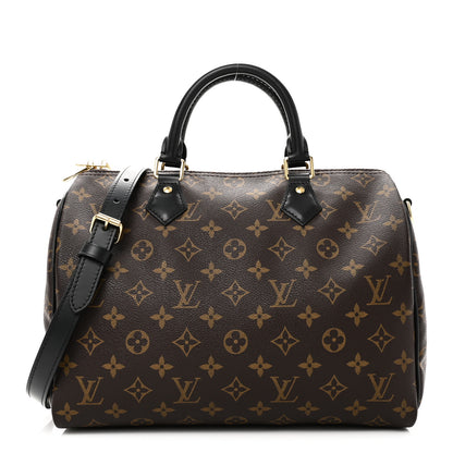 Louis Vuitton Monogram My World Tour Speedy Bandouliere 30 Black 1 of 9