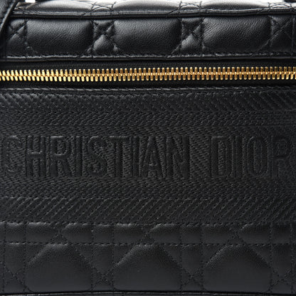 Christian Dior Lambskin Cannage Small Diortravel Vanity Case Black 9 of 11