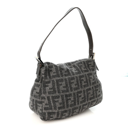 Fendi Wool Zucca Mama Baguette Grey 3 of 11