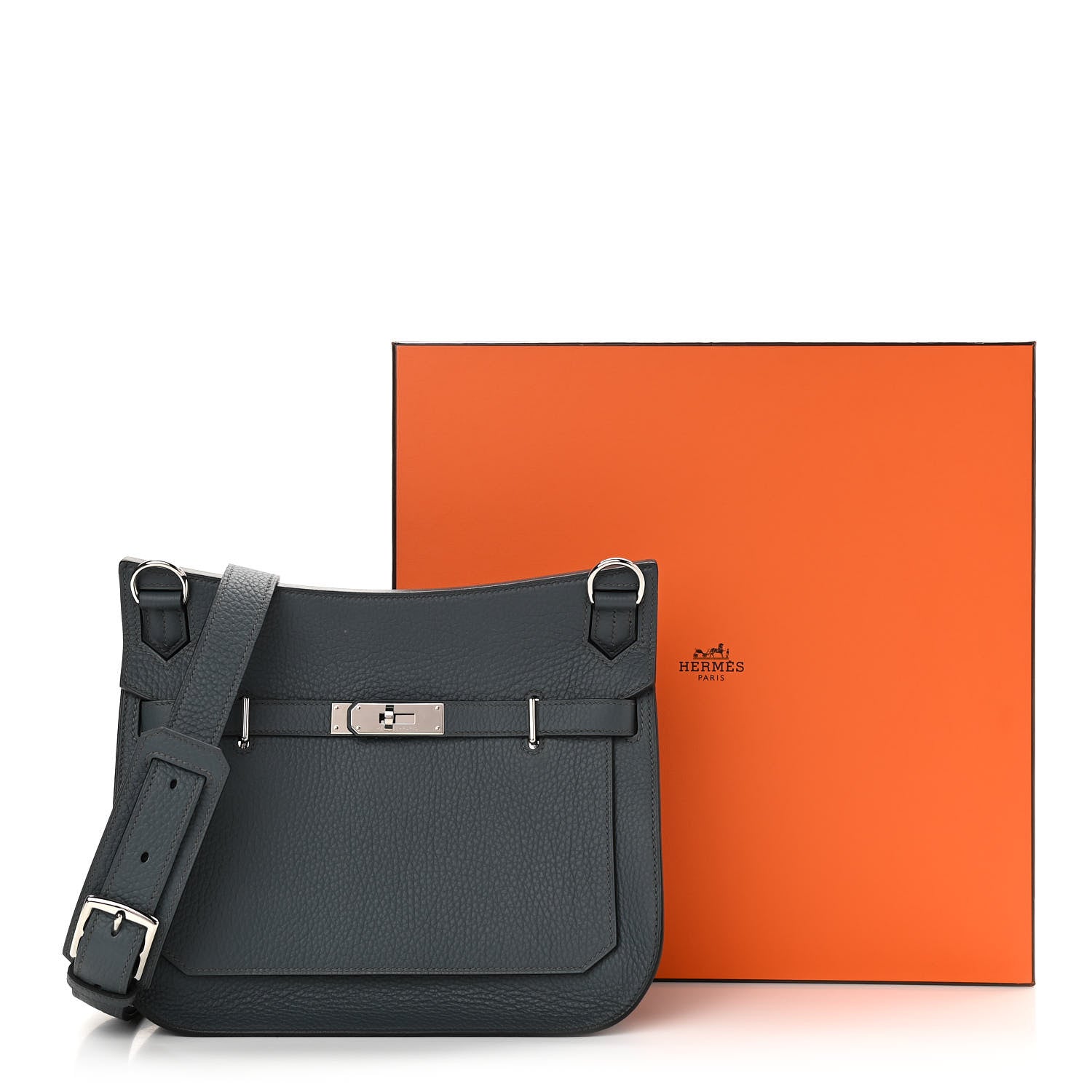 Hermes Taurillon Clemence Jypsiere 28 Bleu Orage 12 of 12