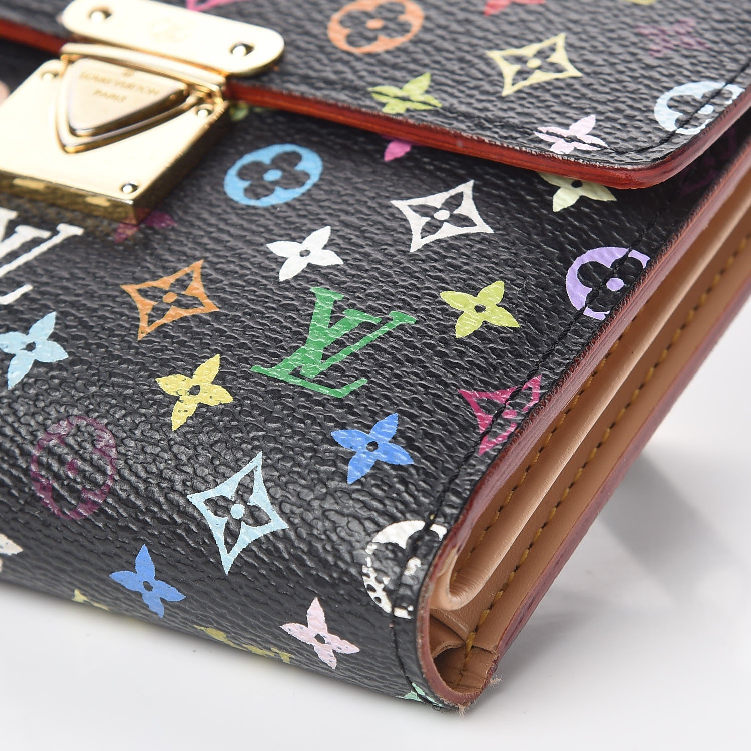 Louis Vuitton Monogram Multicolor Koala Wallet Black 8 of 10