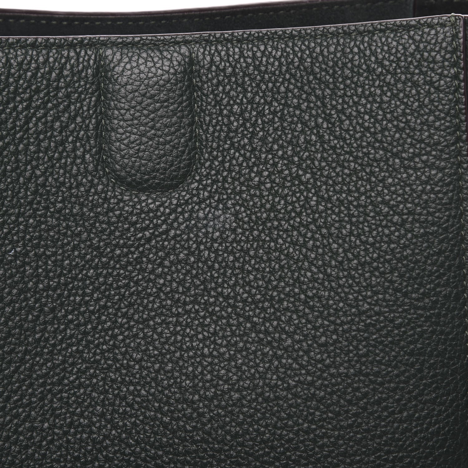 Celine Soft Grained Calfskin Small Sangle Bucket Bag Dark Green 9 of 9