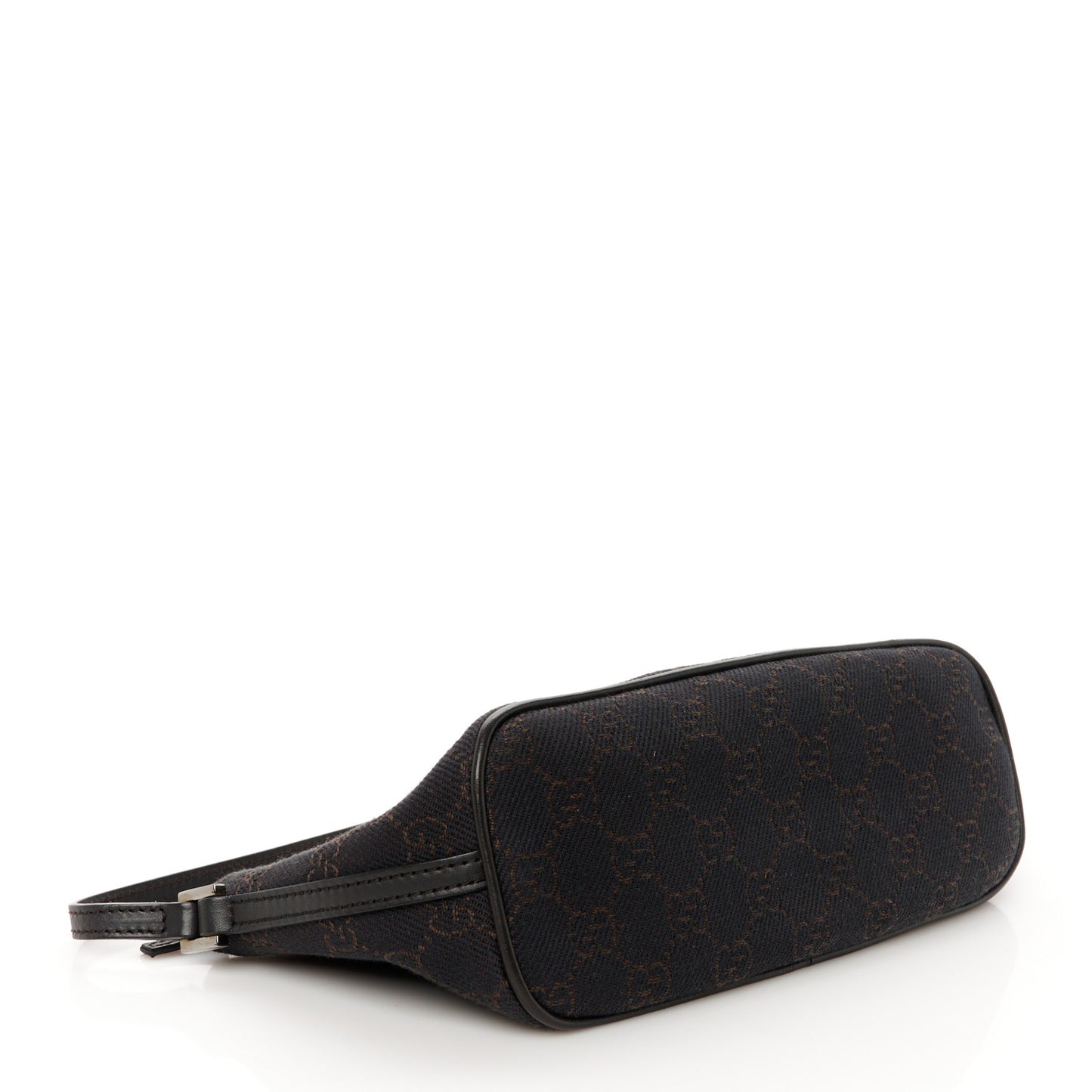 Denim Monogram Boat Pochette Dark Brown