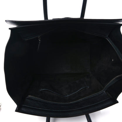 Celine Drummed Calfskin Mini Luggage Black 5 of 10