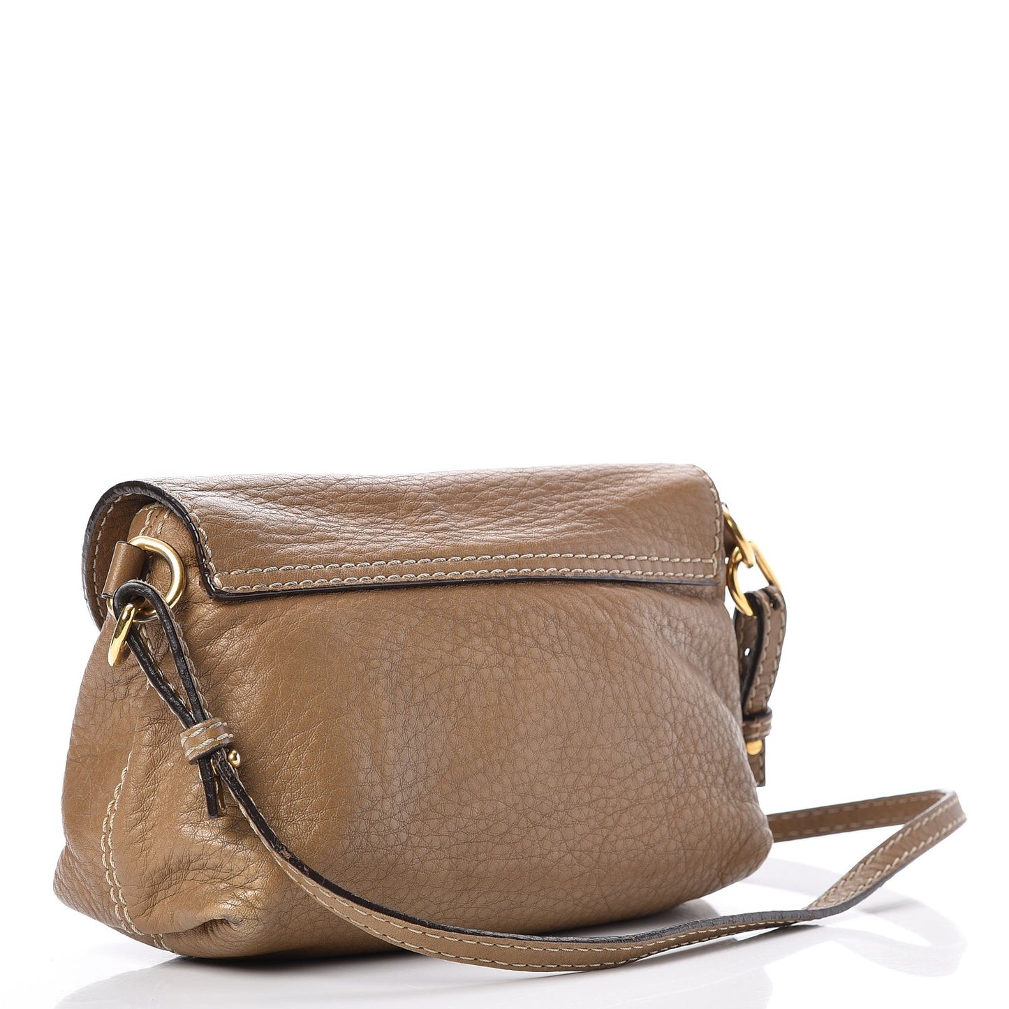Calfskin Marcie Pochette Crossbody Bag Nut