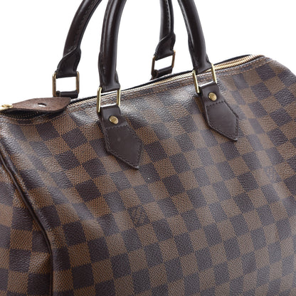 Louis Vuitton Damier Ebene Speedy 35 27 of 29