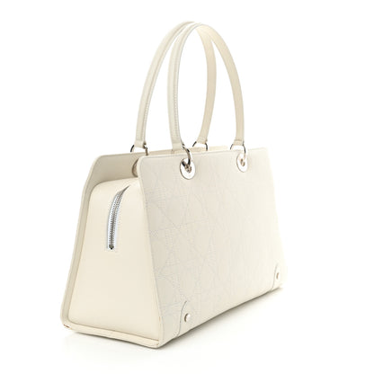 Christian Dior Lambskin Cannage Soft Lady Dior East West White 3 of 20