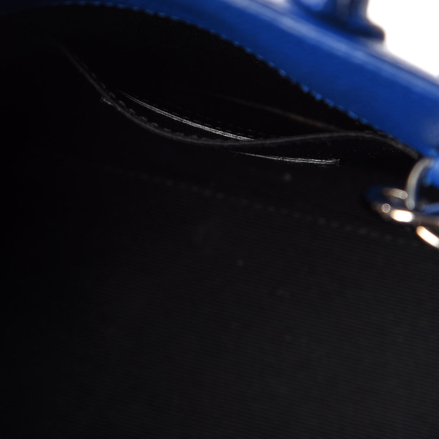 Grained Calfskin Nano Sac De Jour Royal Blue