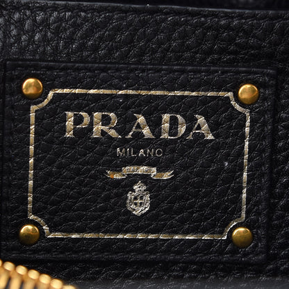 Prada Vitello Daino Tote Black 5 of 8