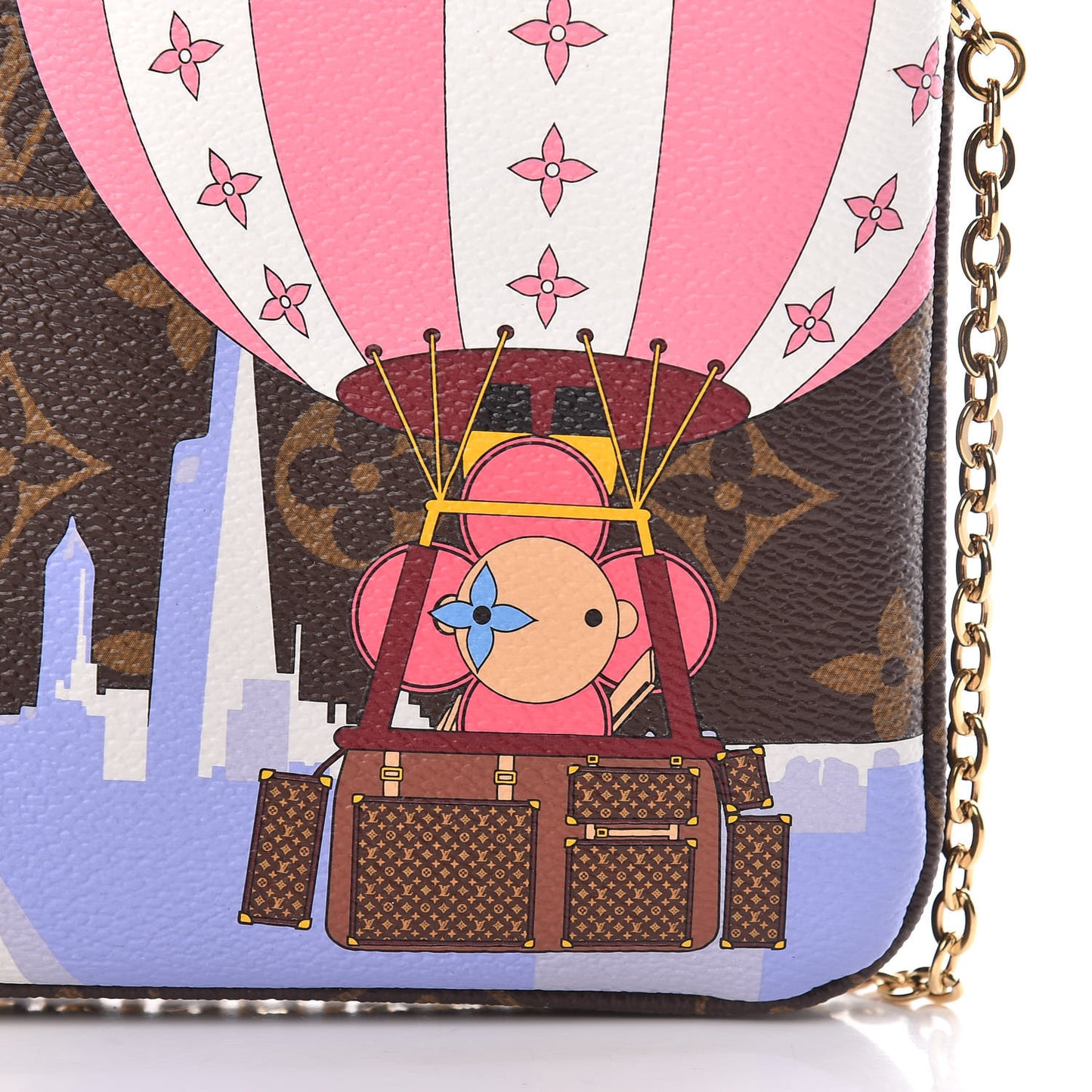 Monogram 2019 Christmas Animation Double Zip Pochette