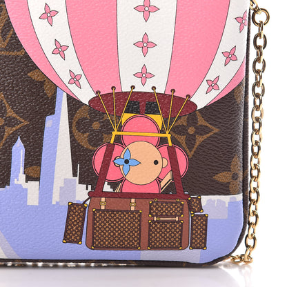 Louis Vuitton Monogram 2019 Christmas Animation Double Zip Pochette 11 of 12