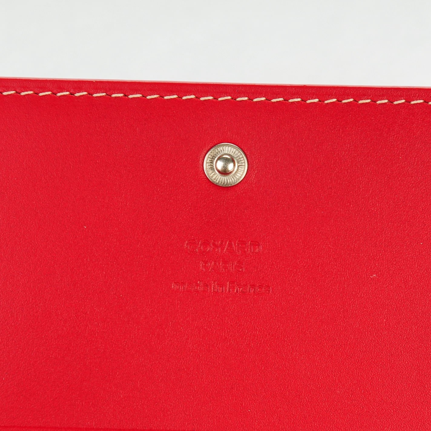 Goyardine Rivoli Wallet Red